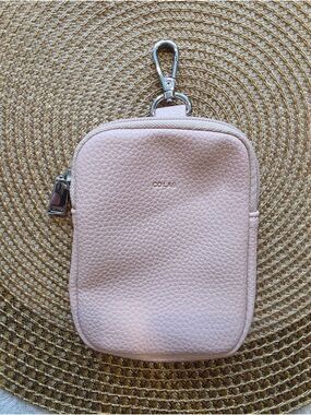 CoLab Vegan Leather Pebbled Clip-On Accessory Pouch